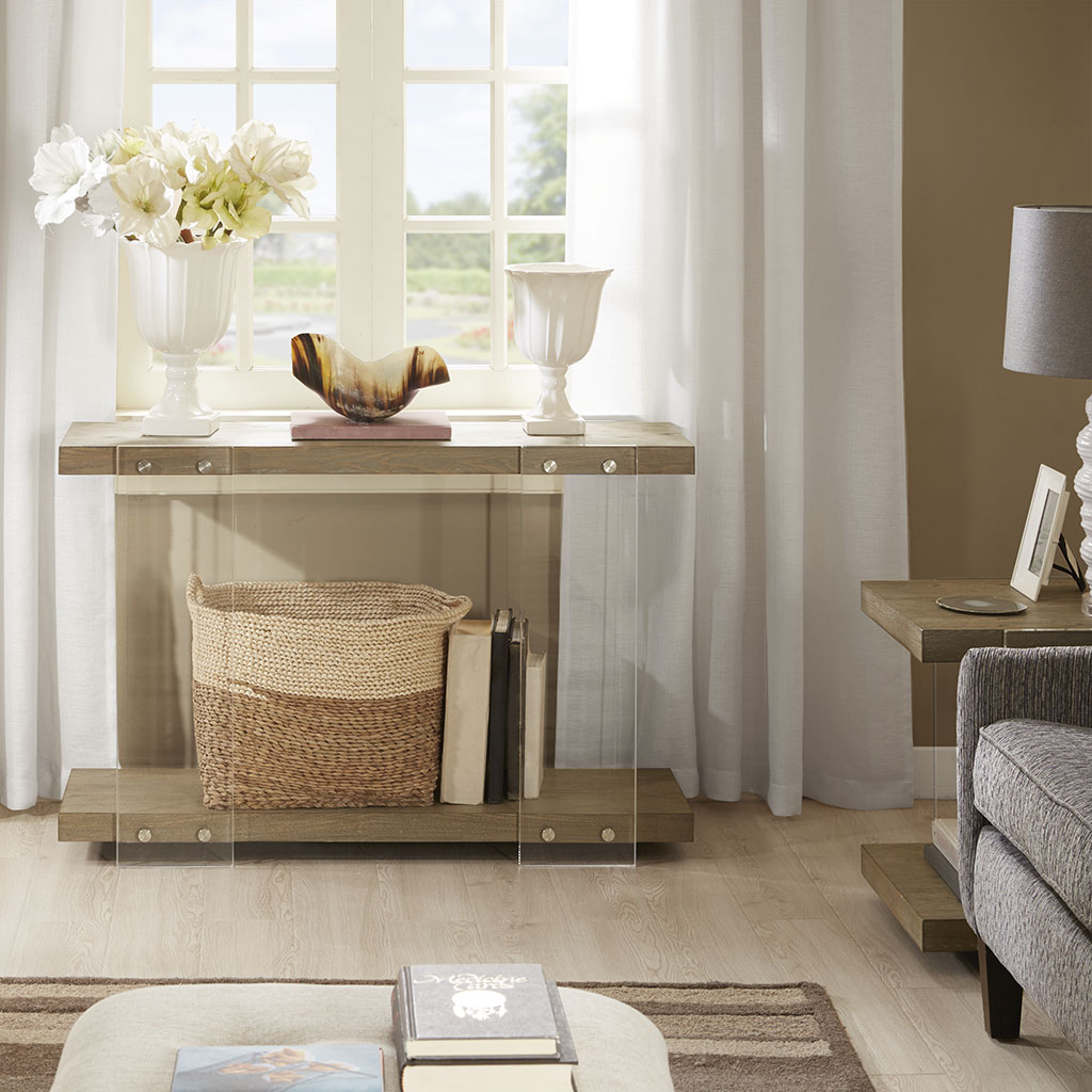 

Madison Park - Maya Console Table - Grey - See below