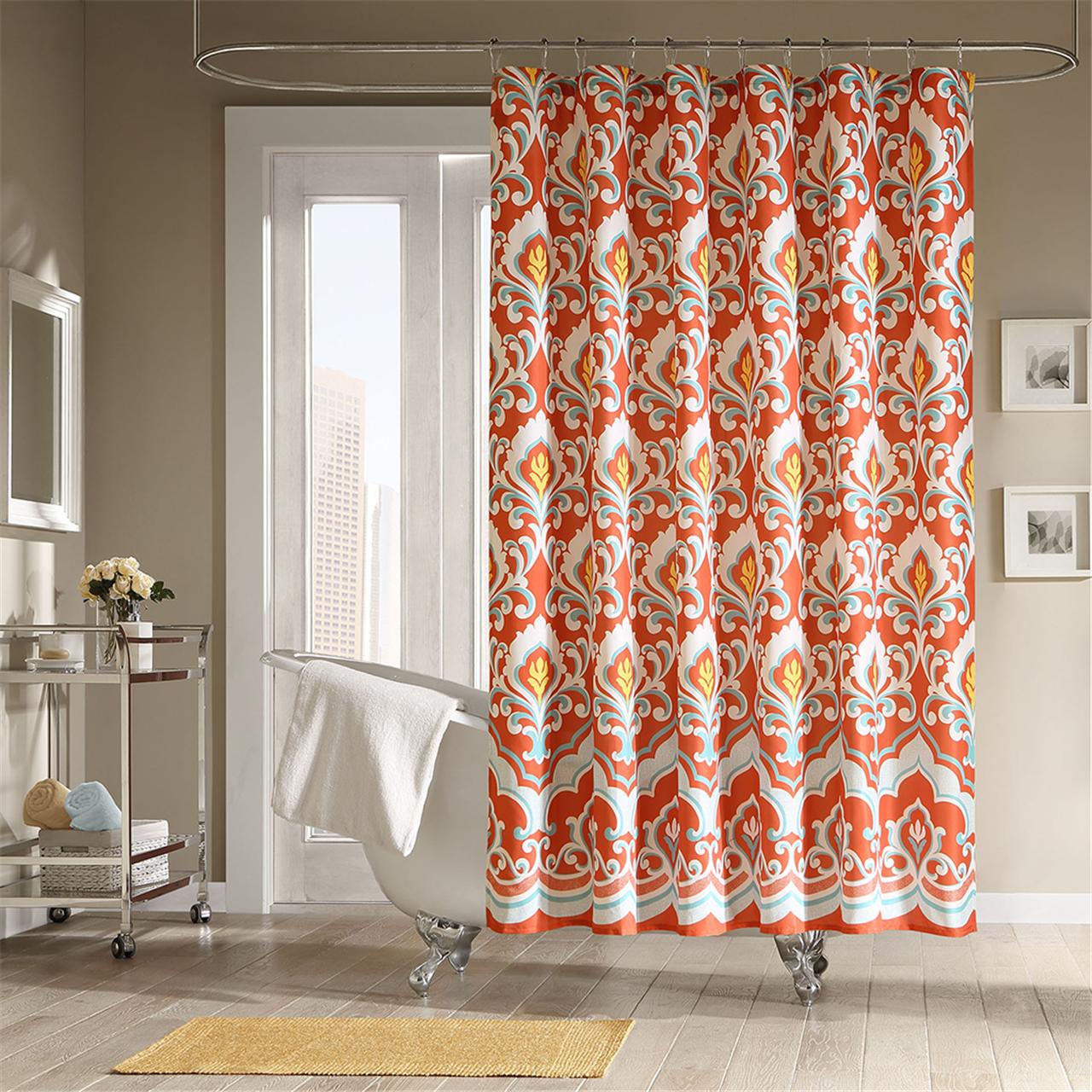 

Mi Zone - Portia Shower Curtain - Orange - See below