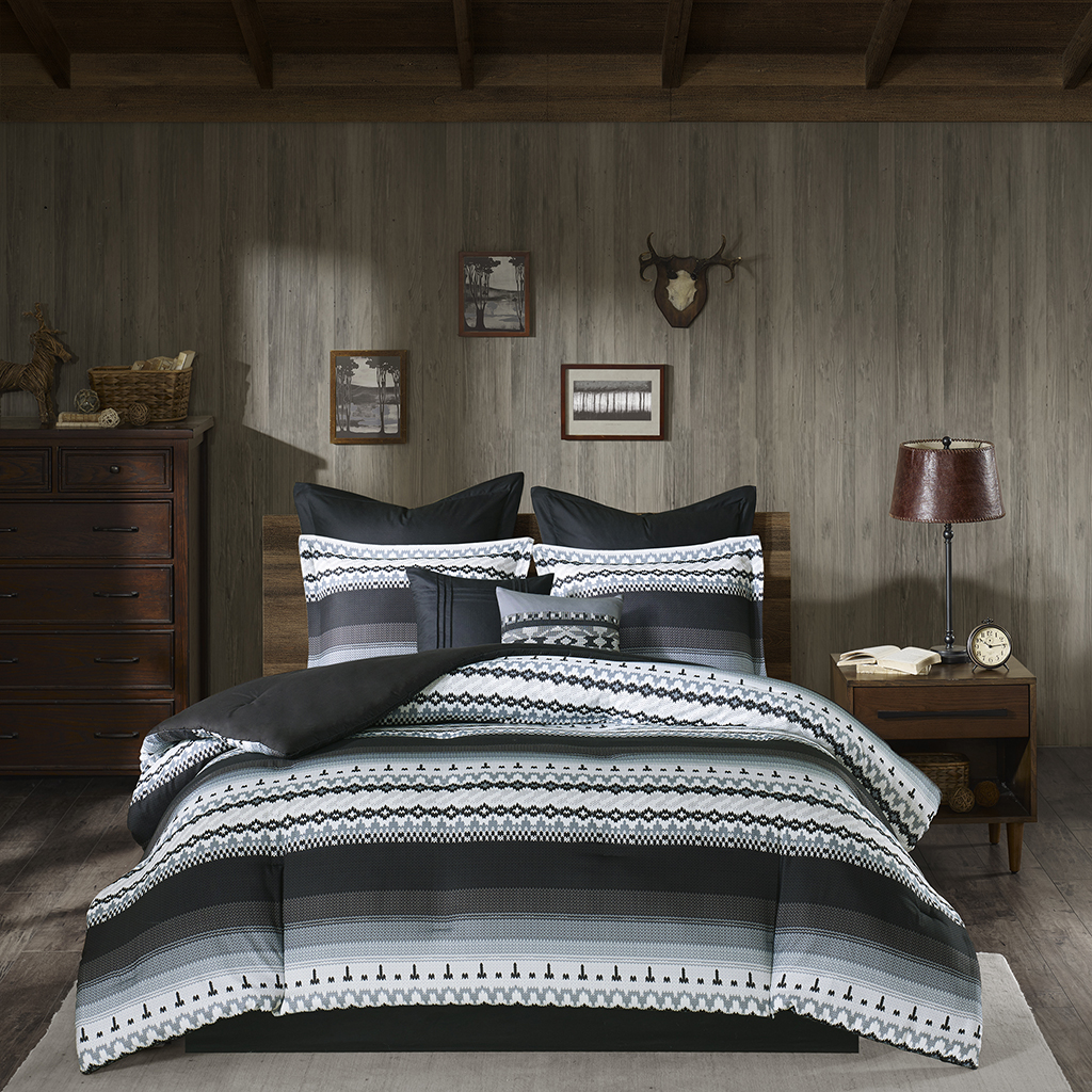 

Woolrich - Rooftop Comforter Set - Grey - Full