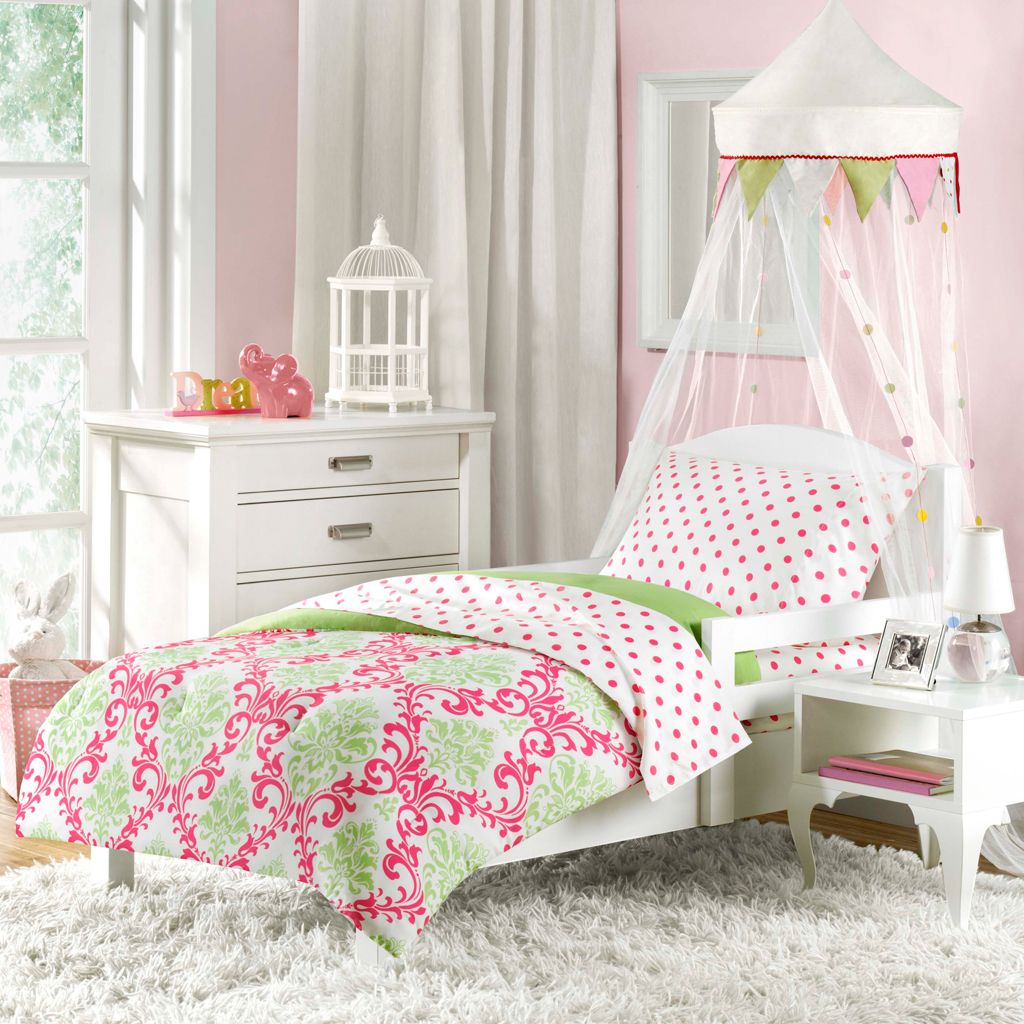 

Mi Zone - Lila Toddler Comforter Set - Green - See below