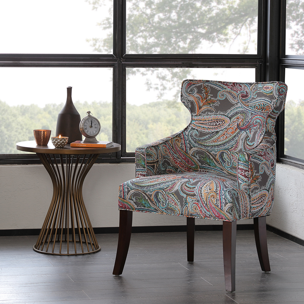

Madison Park - Kujawa Notch Back Accent Chair - Multi - See below