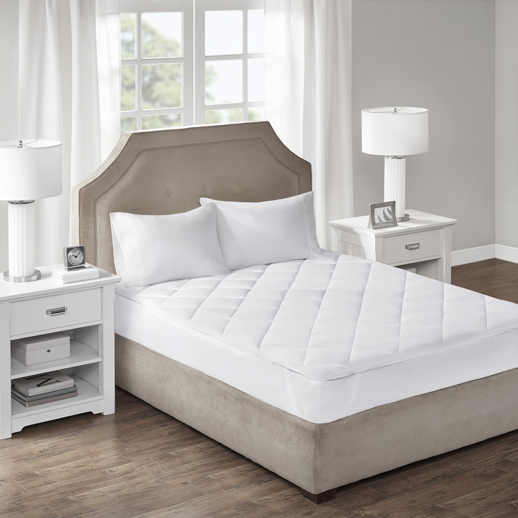 

Sleep Philosophy - Cooling and Warm Reversible Mattress Pad - White - Twin
