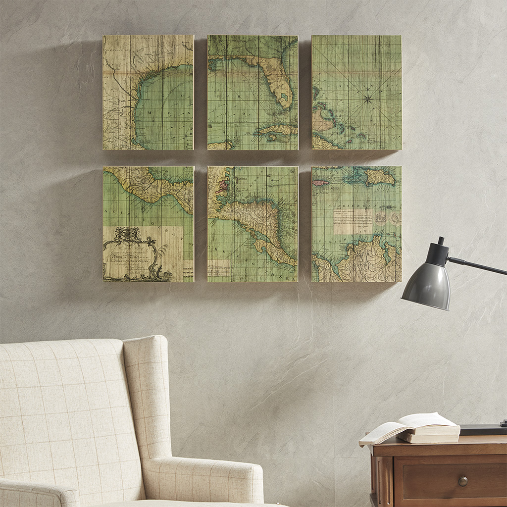 

Martha Stewart - Atlas Set Plywood Veneer Box 6 Piece Set - Multi - See below