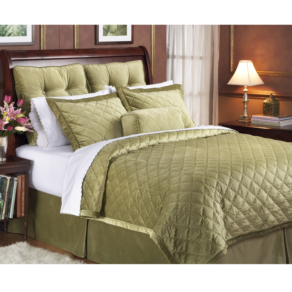 

Gramercy Park - Danville Coverlet Set - Green - Queen