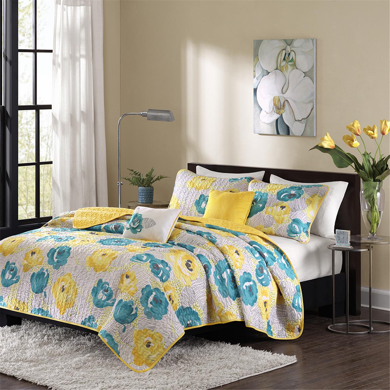 

Intelligent Design - Cinna Coverlet Set - Teal - Full/Queen