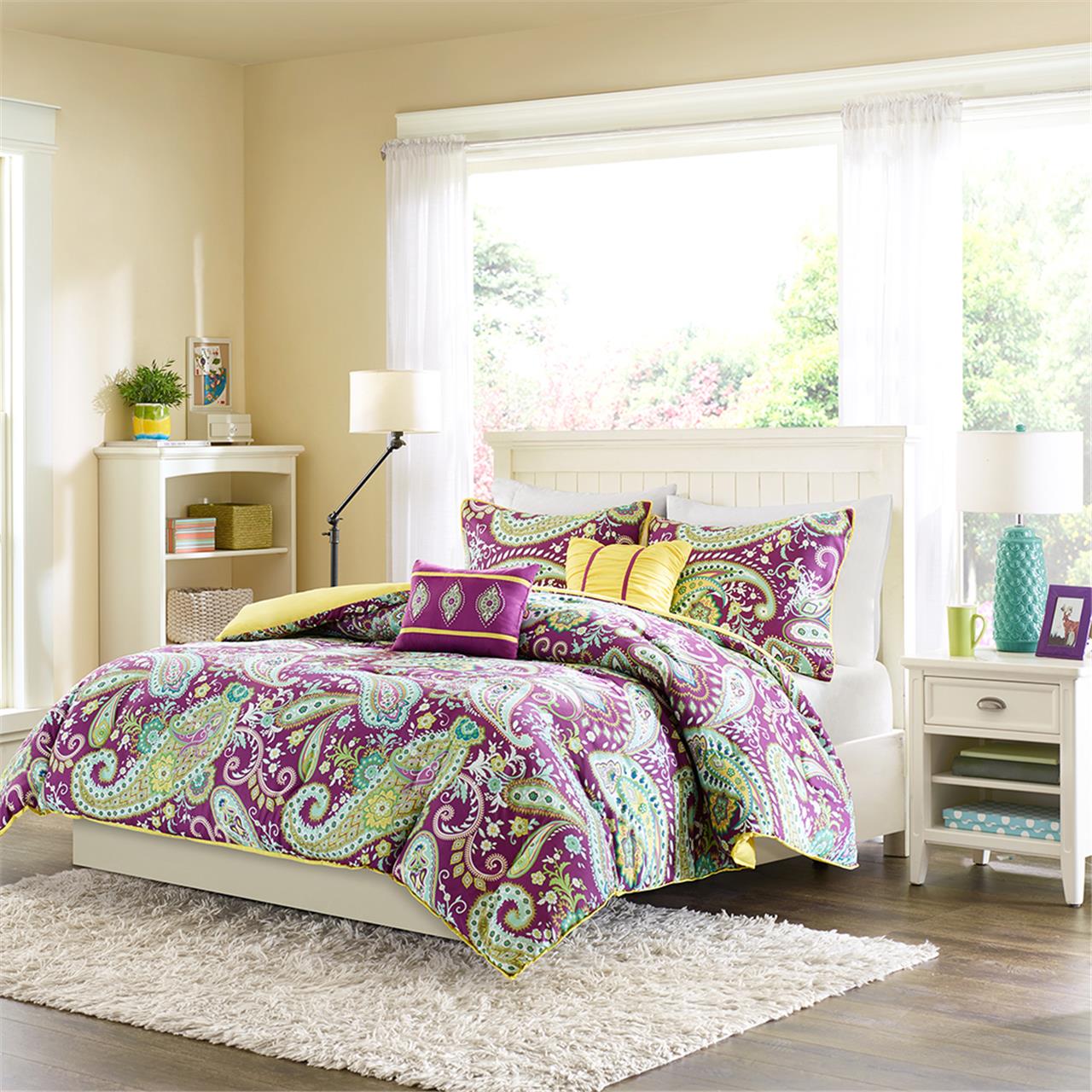 

Intelligent Design - Melissa Multi Piece Comforter Set - Purple - King