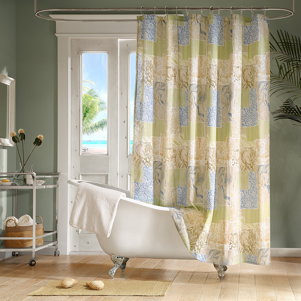 

Madison Park - Bayside Shower Curtain - Multi - See below