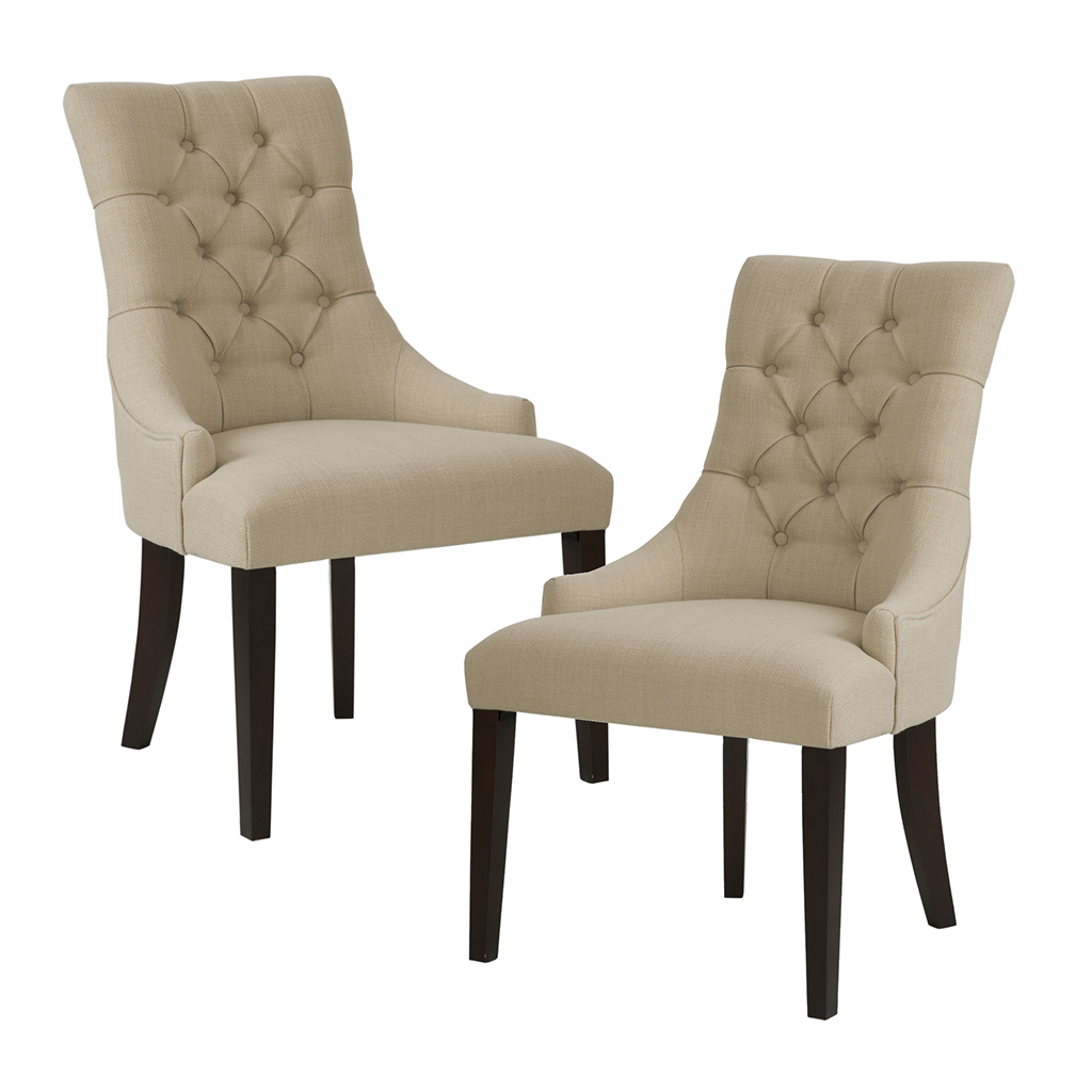 

Madison Park - Corbel Tufted Back Dining Chair (Set of 2) - Cream - See below