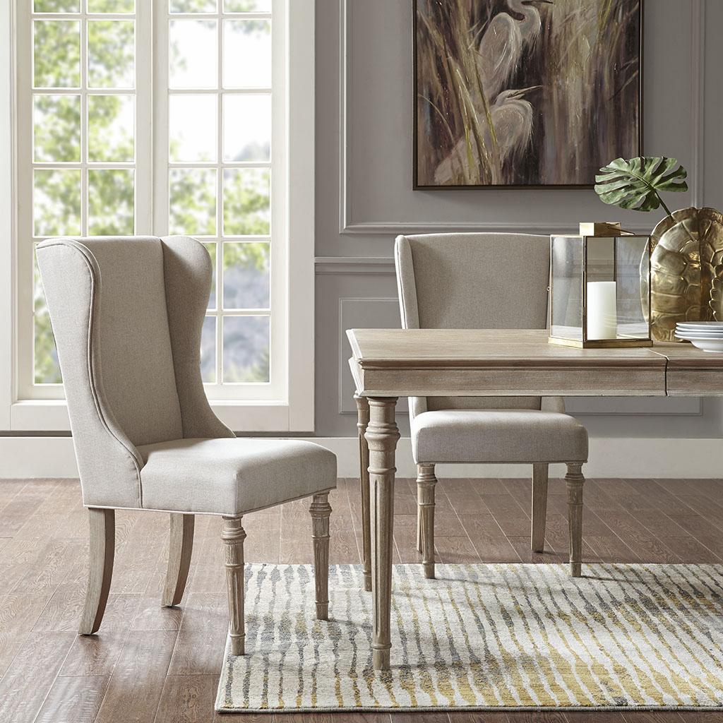 

Madison Park Signature - Napa Dining Side Chair (set of 2) - Beige - See below