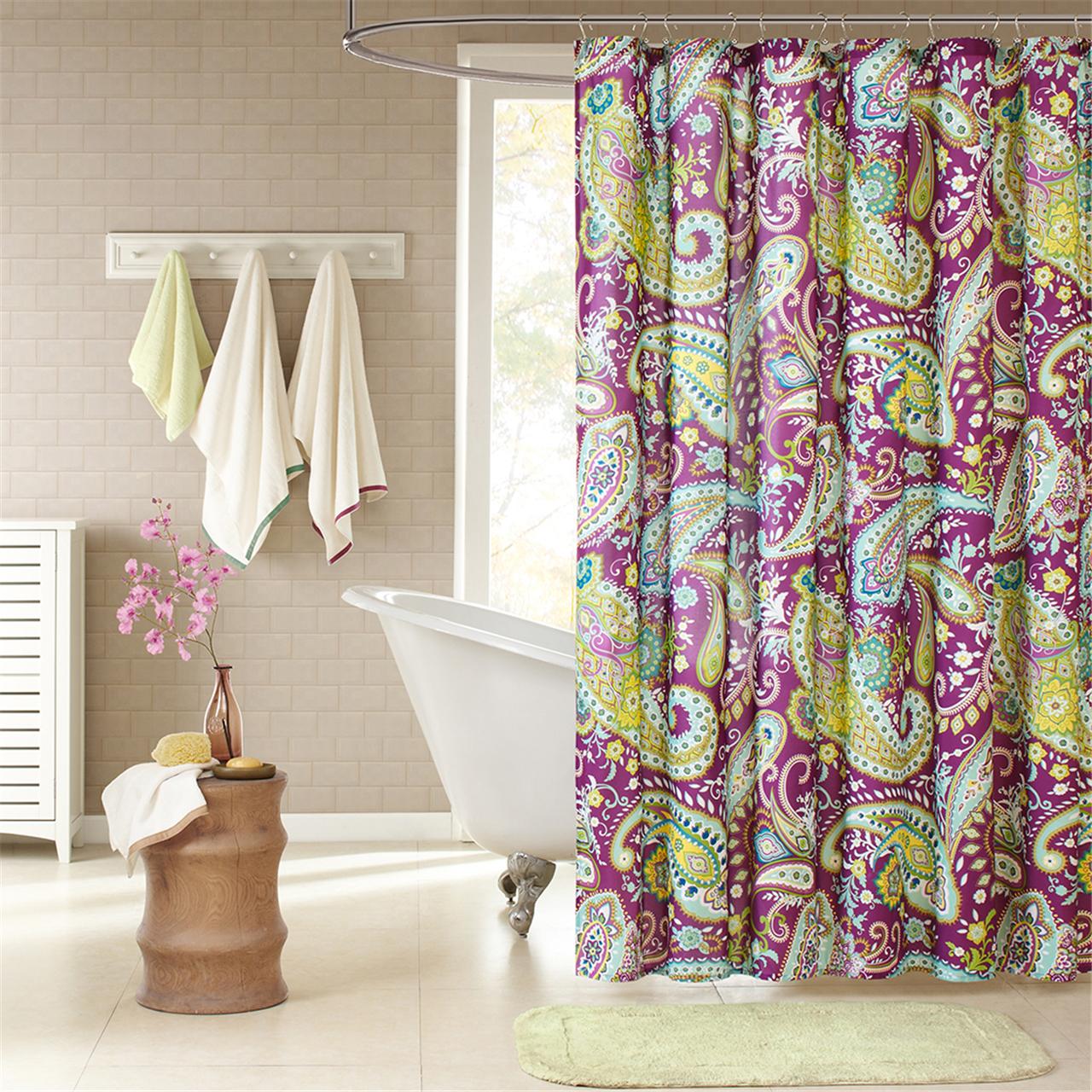 

Intelligent Design - Melissa Shower Curtain - Purple - 72x72