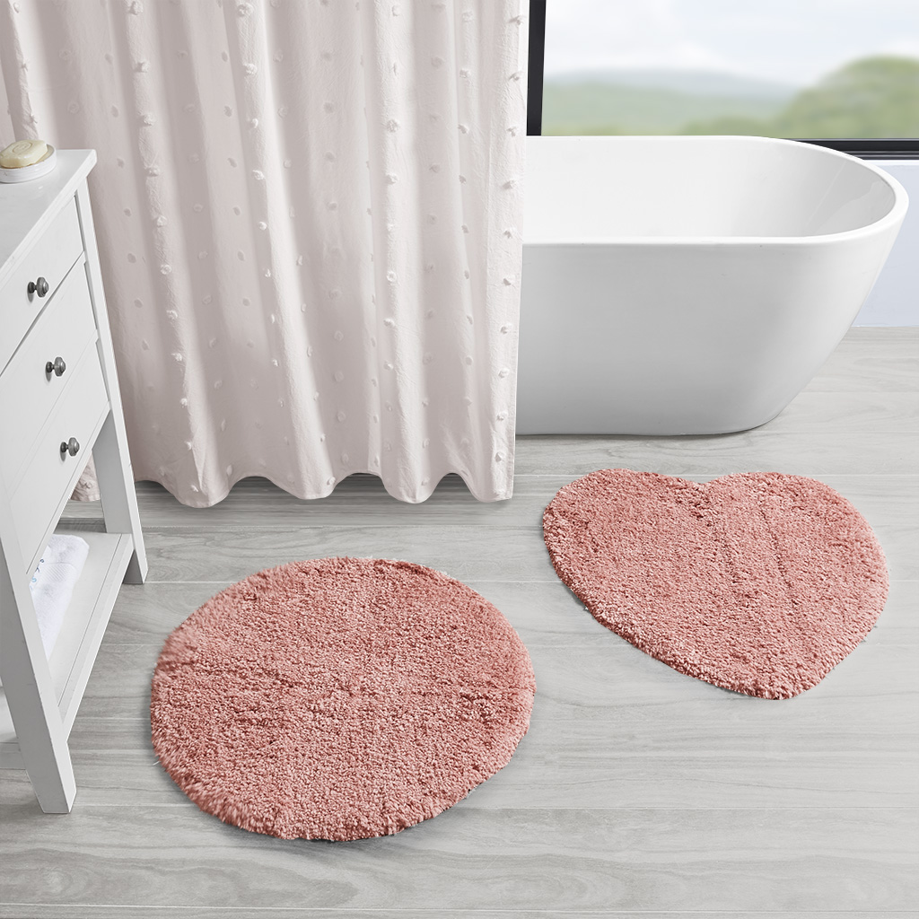 

510 Design - Emily Tufted Solid Rug 2 Piece Set - Blush - 26"R