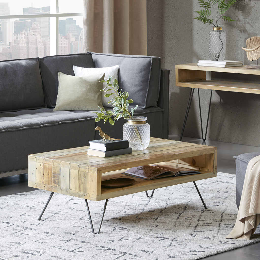 

INK+IVY - Phelps Coffee Table - Brown - See below