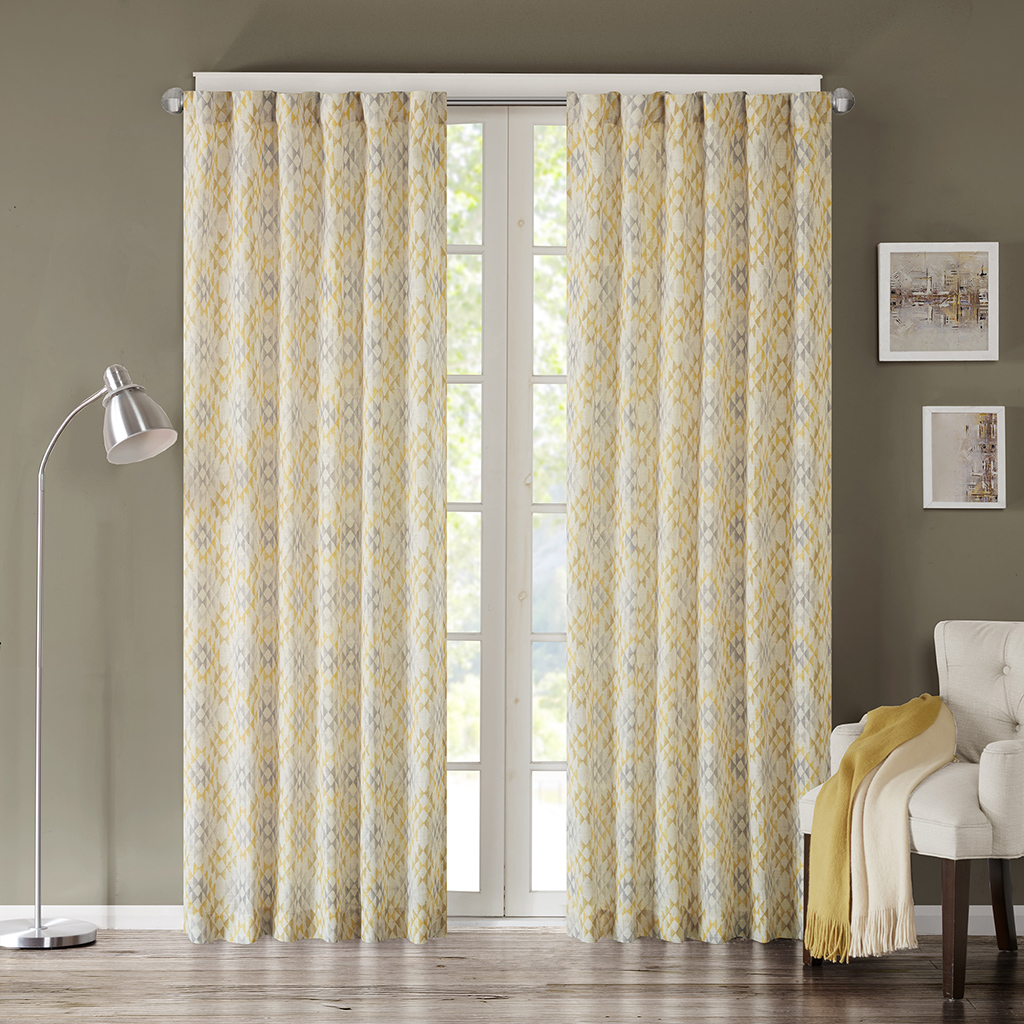 

INK+IVY - Tuscany Window Curtain - Yellow - 95" Panel