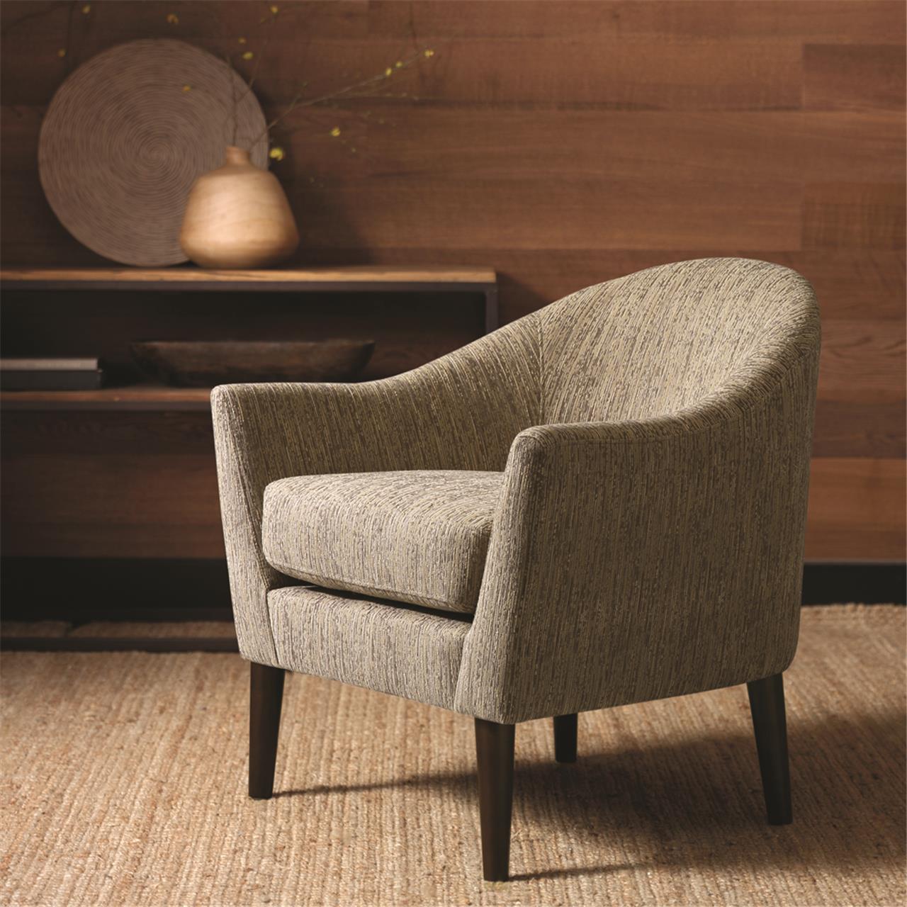 

Madison Park - Grayson Mid-Century Accent Chair - Grey - See below