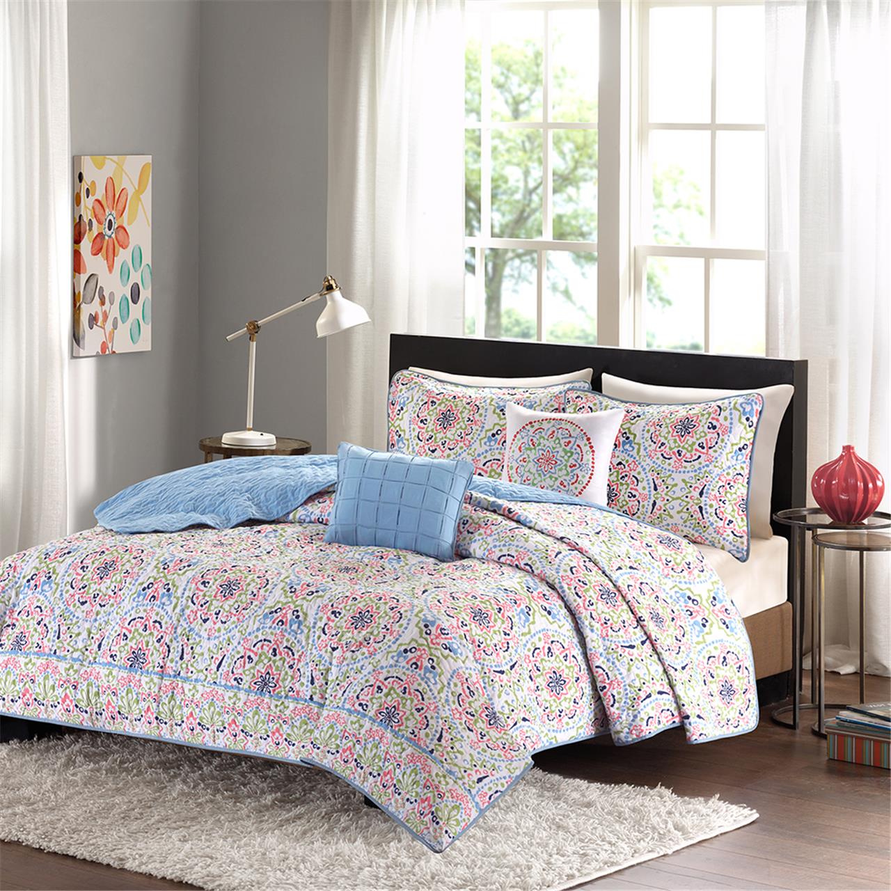 

Intelligent Design - Zoe Coverlet Set - Multi - Full/Queen