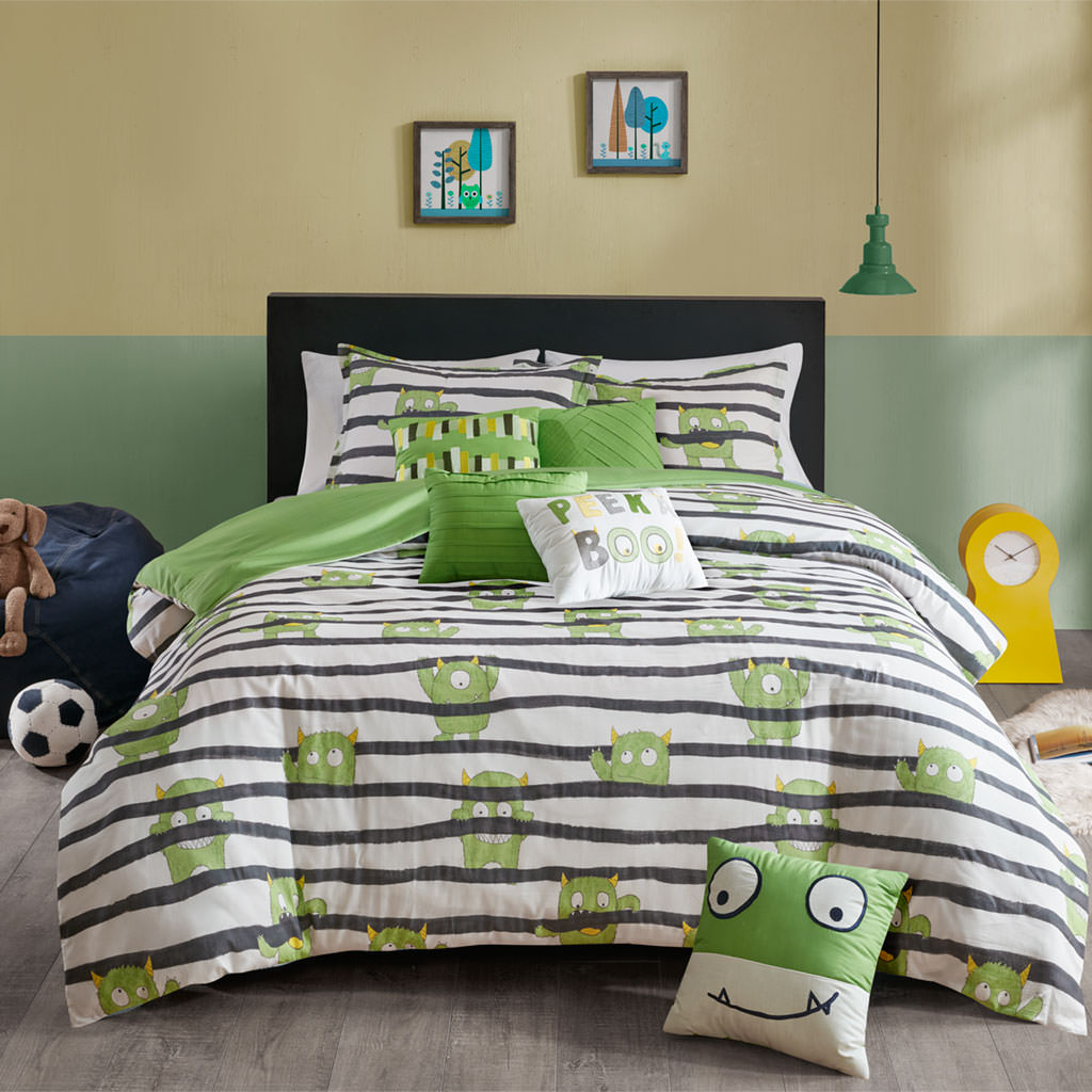 Urban Habitat Kids Finn Comforter Set Green Navy Comforters