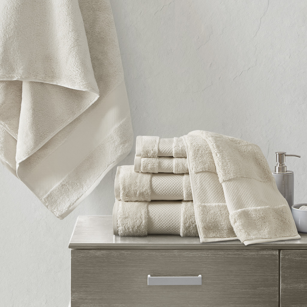 

Madison Park Signature - Turkish 6 Piece Bath Towel Set - Natural - See below