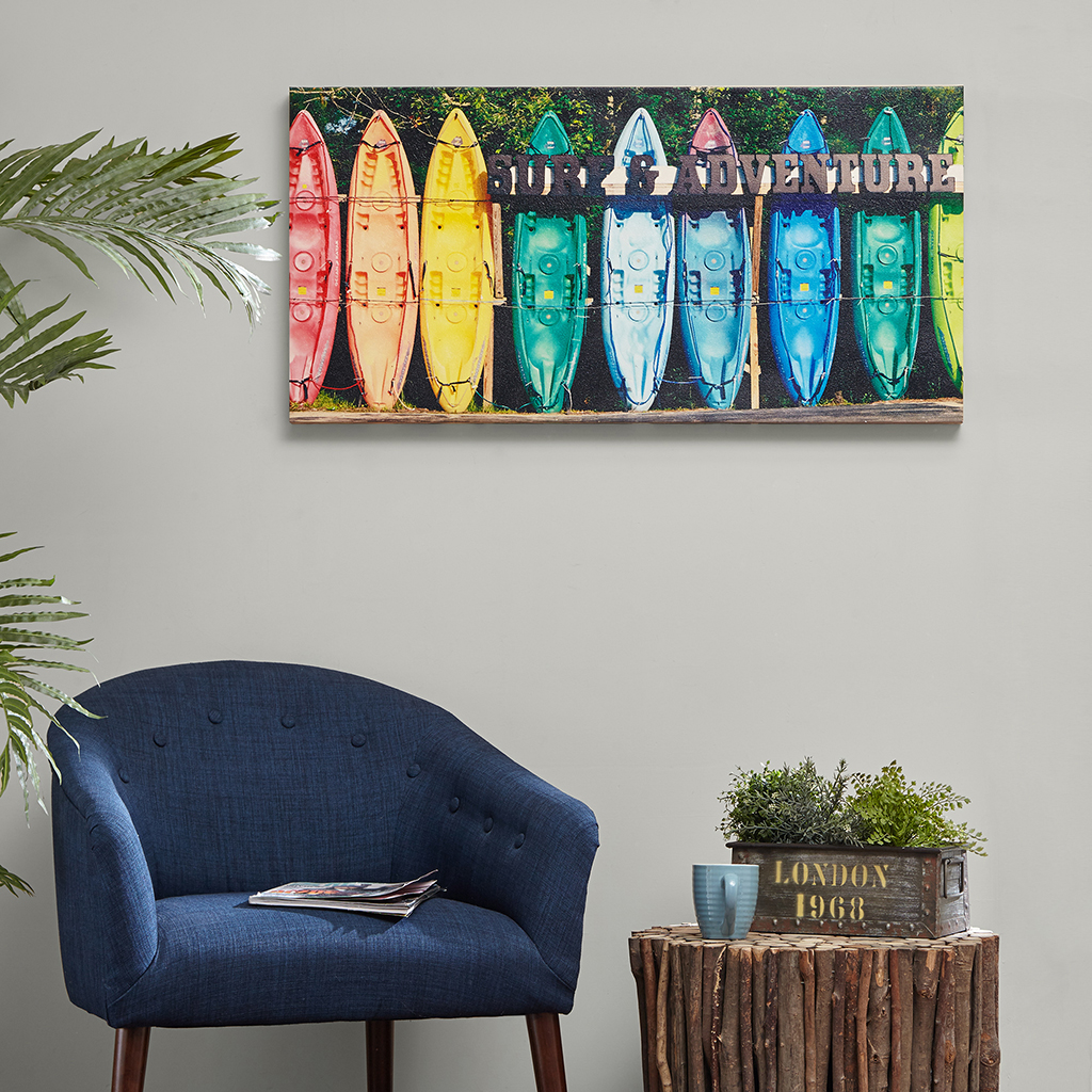 

Intelligent Design - Kayaking Colors Gel Coat Canvas - Multi - See below