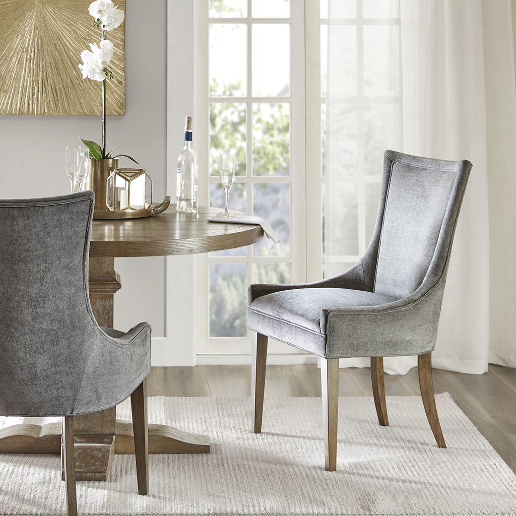 

Madison Park Signature - Ultra Dining Side Chair (set of 2) - Dark Gray - See below