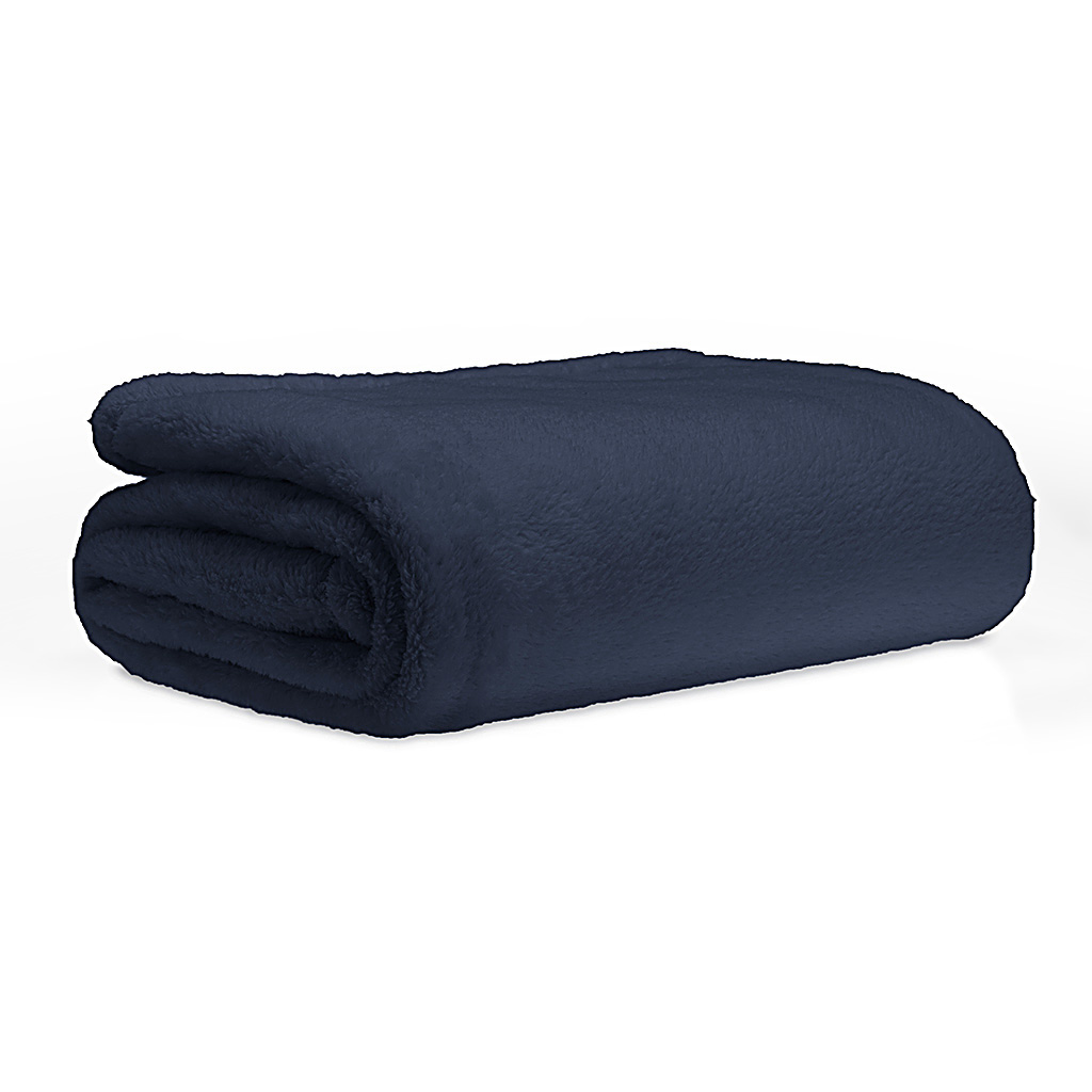 

Comfort Classics - Pinzon Knitted MicroTec Throw - Navy - 50x60