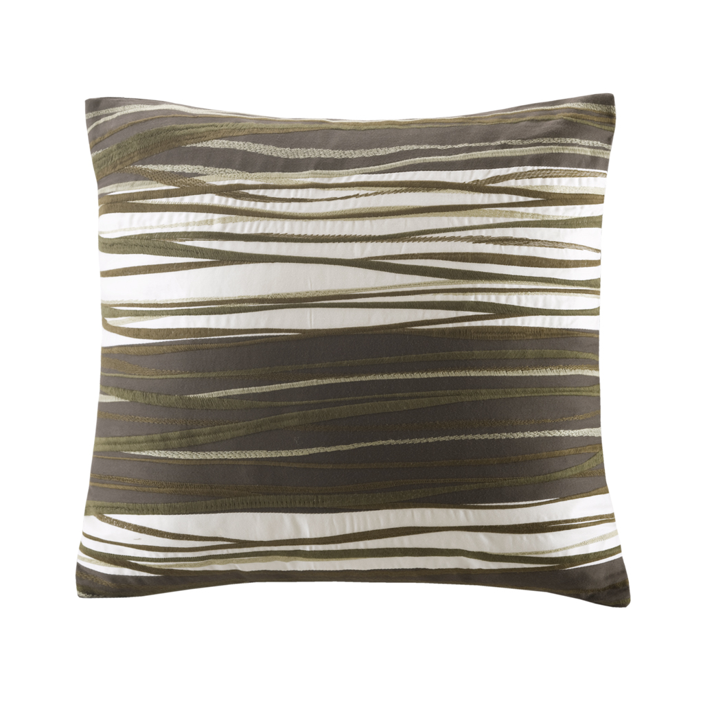 

Tao - Zen Garden Decorative Pillow - Green - 18x18