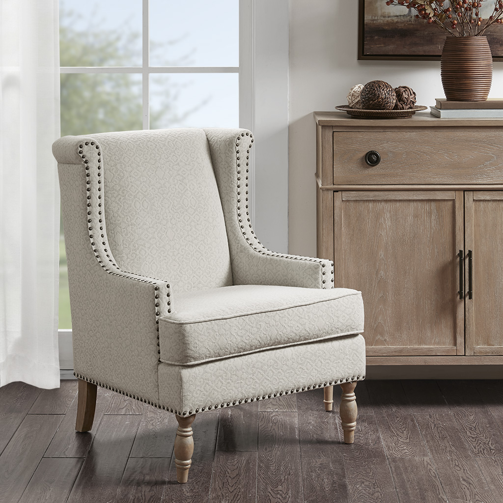 

Madison Park - Savoy Accent Chair - Cream - See below