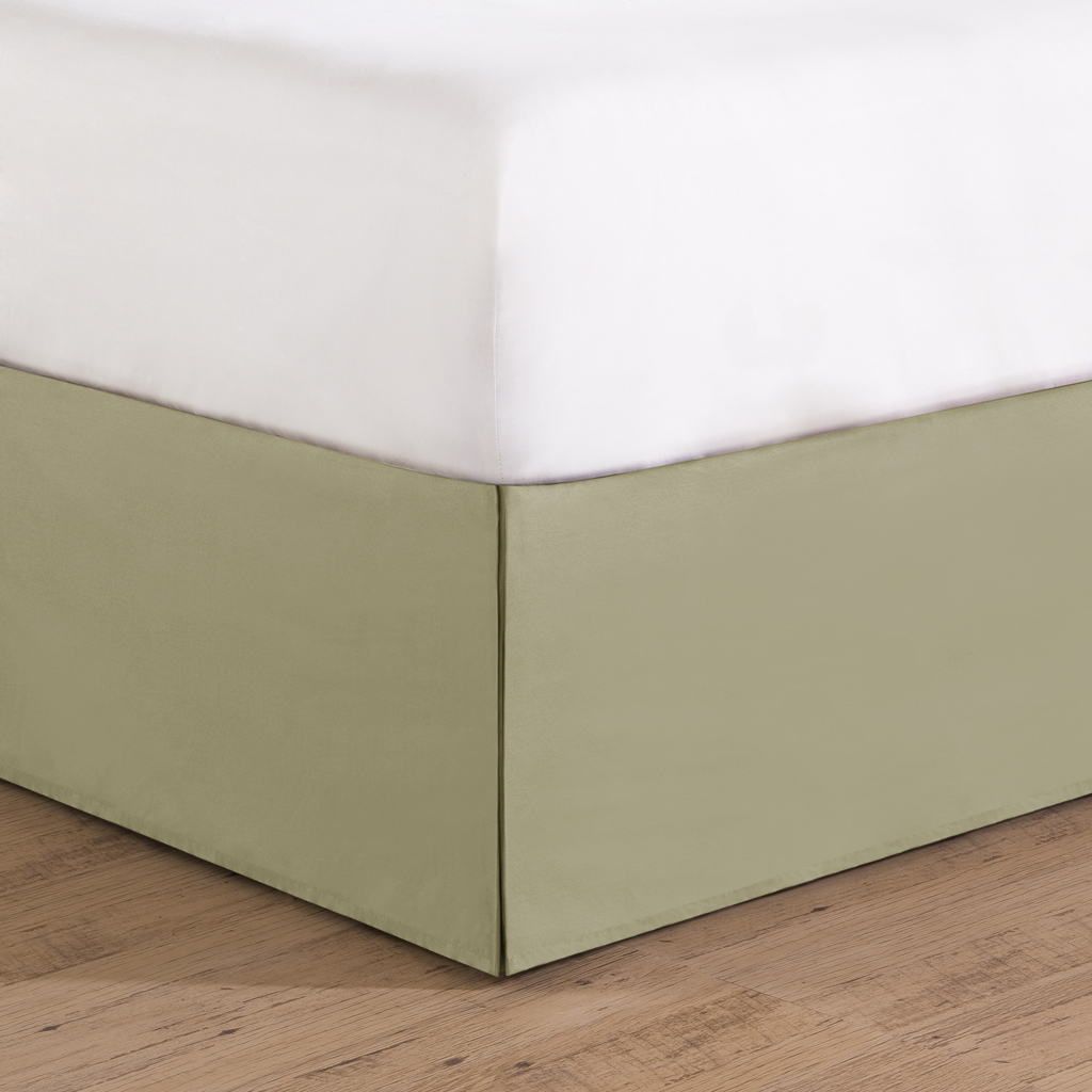 

Main Street - NAH Bedskirt 350tc Sateen Bed Skirt - Green - Queen