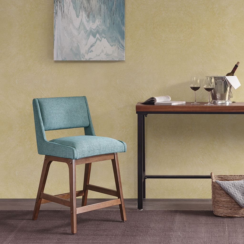 

INK+IVY - Boomerang Counter Stool - Blue - See below