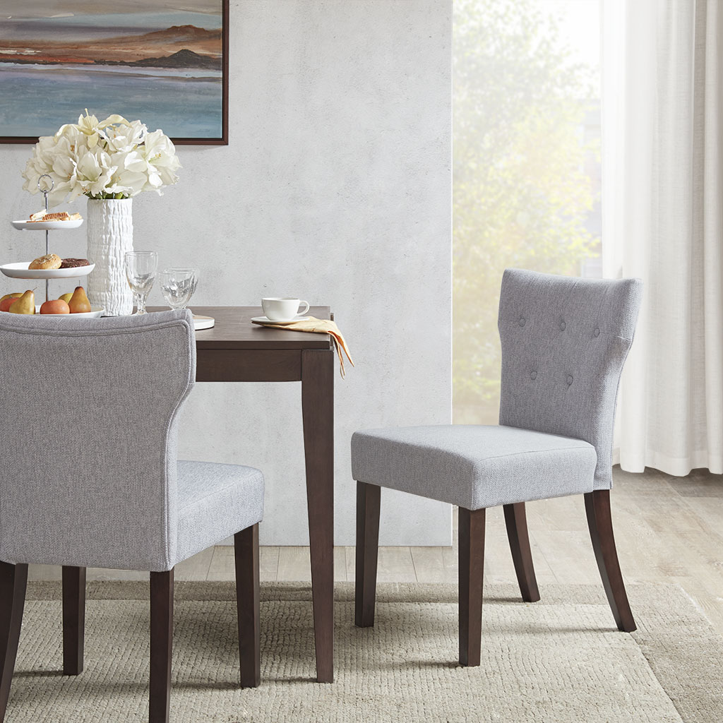 

Madison Park - Avila Tufted Back Dining Chair (Set of 2) - Grey - See below