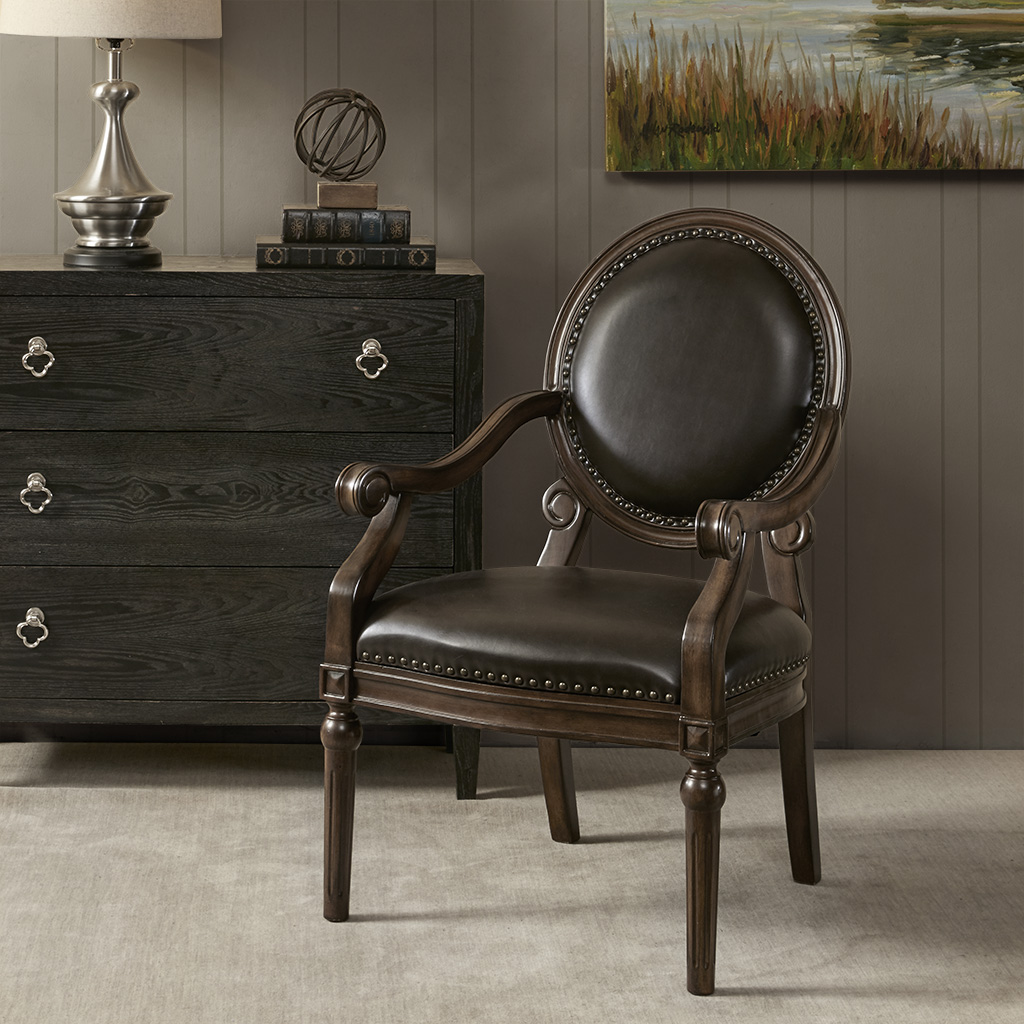 

Madison Park - Covington Exposed Wood Arm Chair - Brown - See below