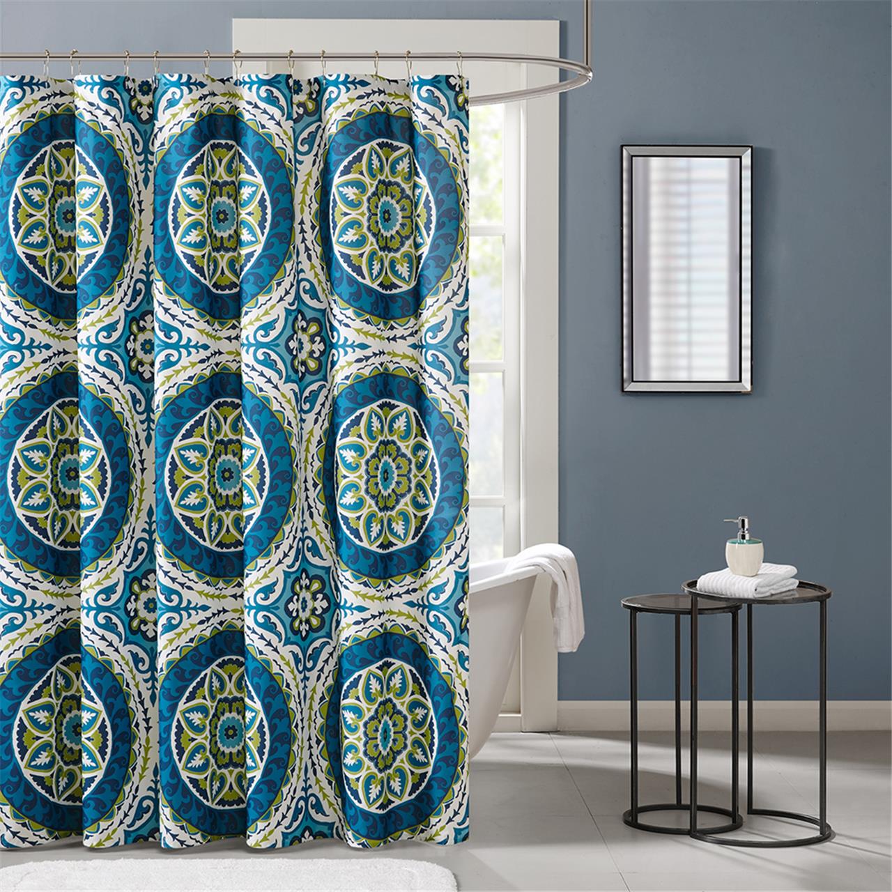 

Madison Park Essentials - Serenity Printed Shower Curtain - Blue - 72x72