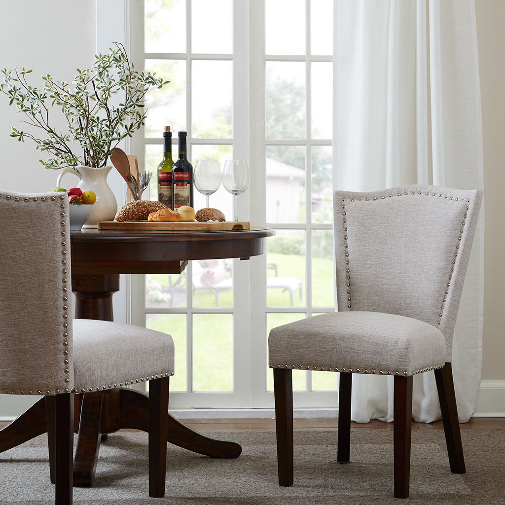 

Madison Park - Nate Dining Chair (Set of 2) - Grey Multi - See below