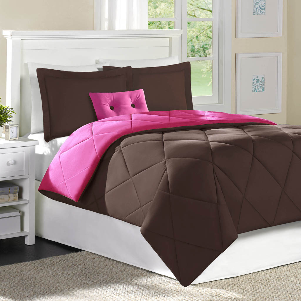 

Main Street - Solid Comforter Mini Set - Brown - Twin