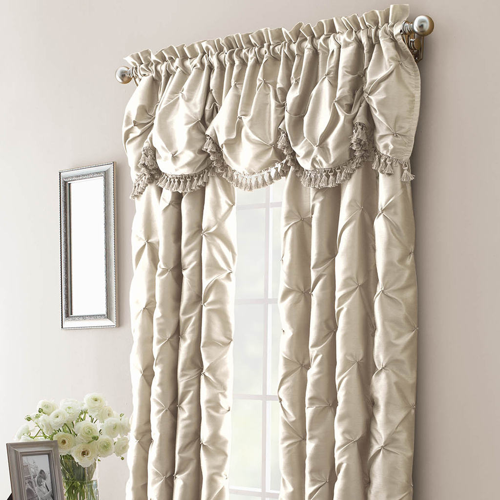 

Madison Park - Chateau Faux Silk Curtain - Silver - 63" Panel