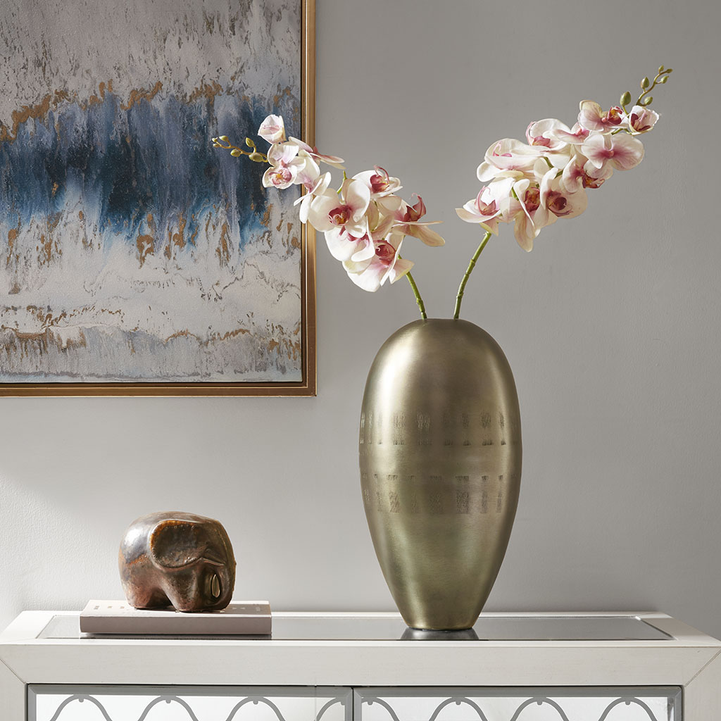 

Madison Park - Kerry Vase - Brass - See below