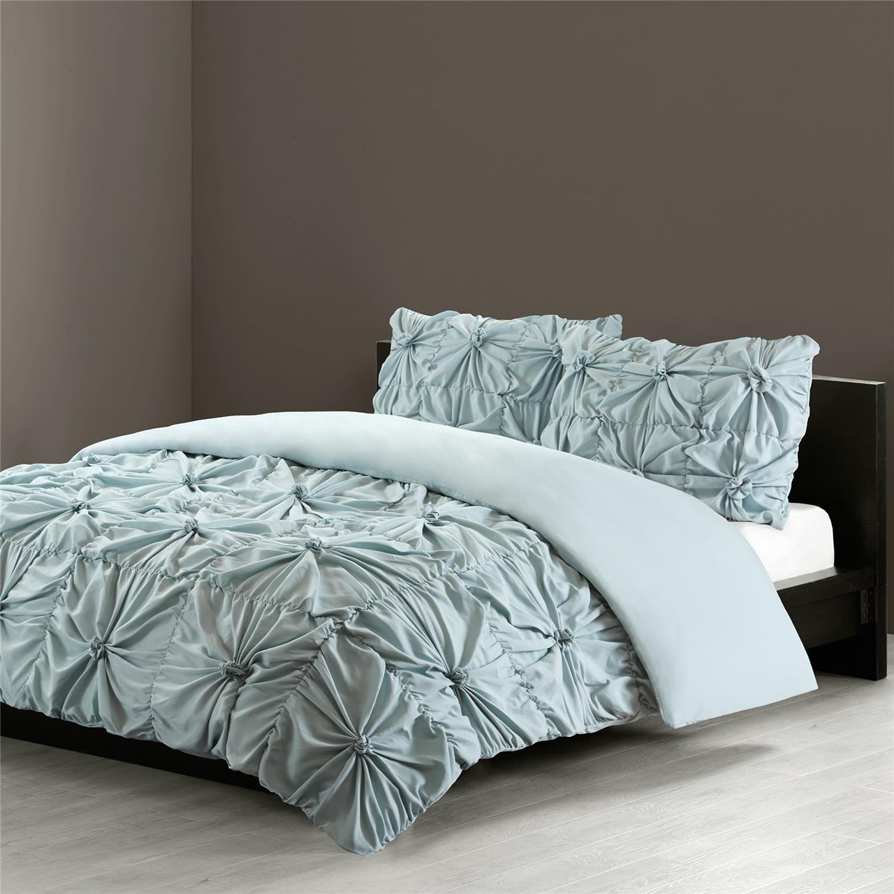 

N Natori - Jolee Queen Comforter Mini Set - Blue - Full/Queen