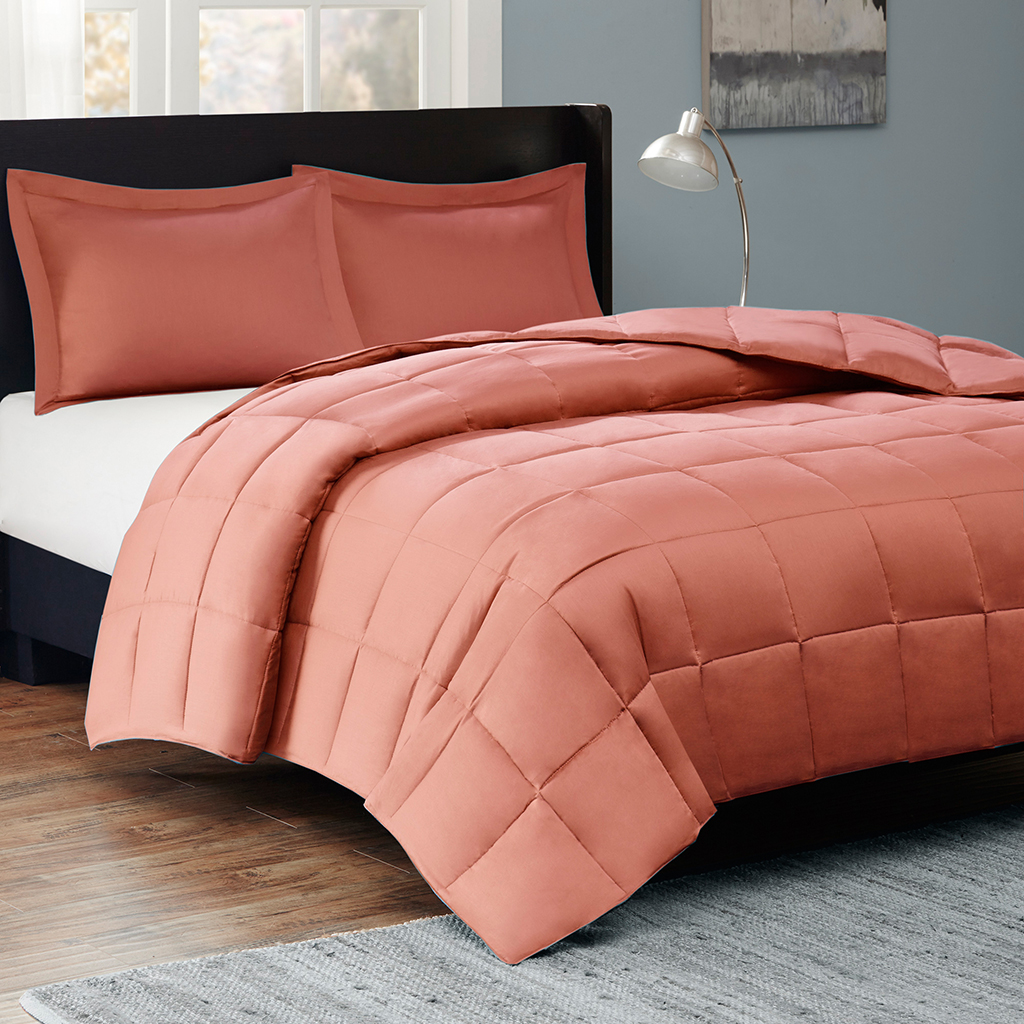 

Sleep Philosophy - Kasidy Thinsulate Comforter Mini Set - Orange - Full/Queen