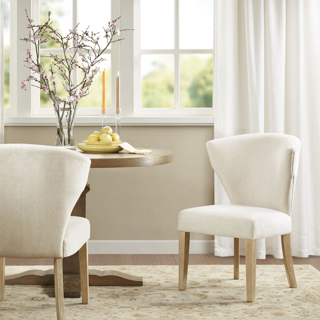 

Madison Park - Corinne Dining Chair (set of 2) - Cream - See below