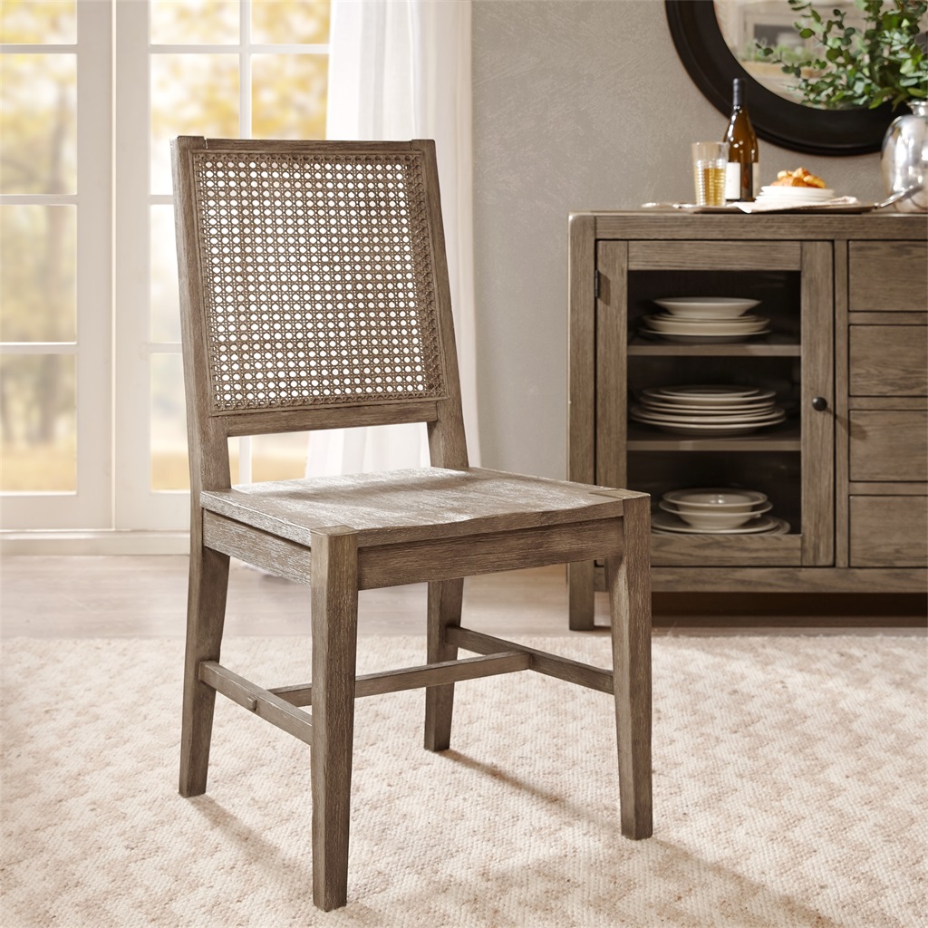 

Harbor House - Harbor Cane Sidechair (set of 2) - Grey - See below