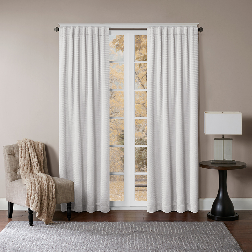 

Madison Park - Princeton Window Curtain Panel - White - 50x84''
