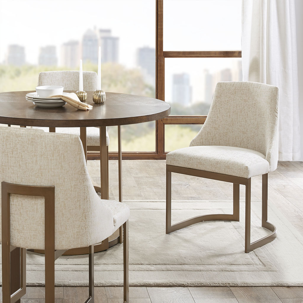 

Madison Park - Bryce Dining Chair (set of 2) - Cream - See below
