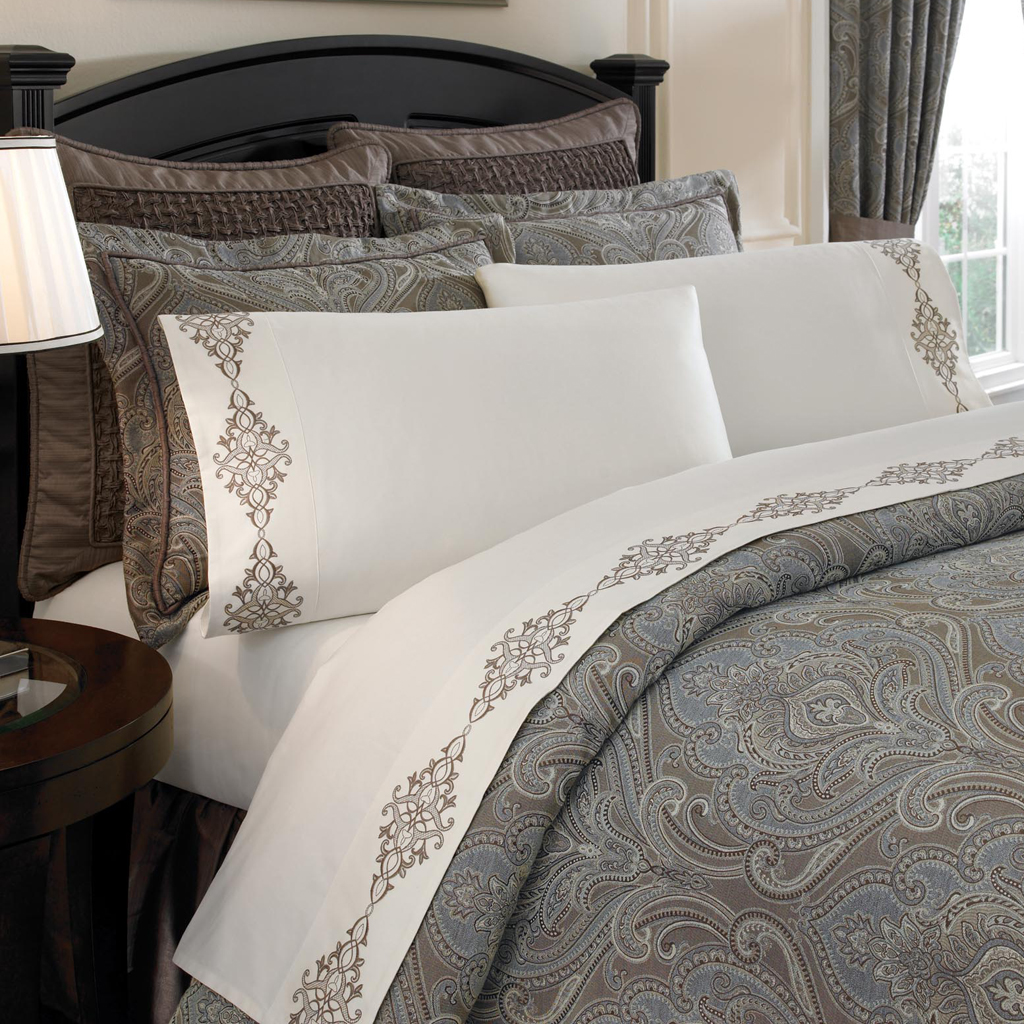 

Robert Allen - Sebastian Sheet Set - Ivory - Cal King