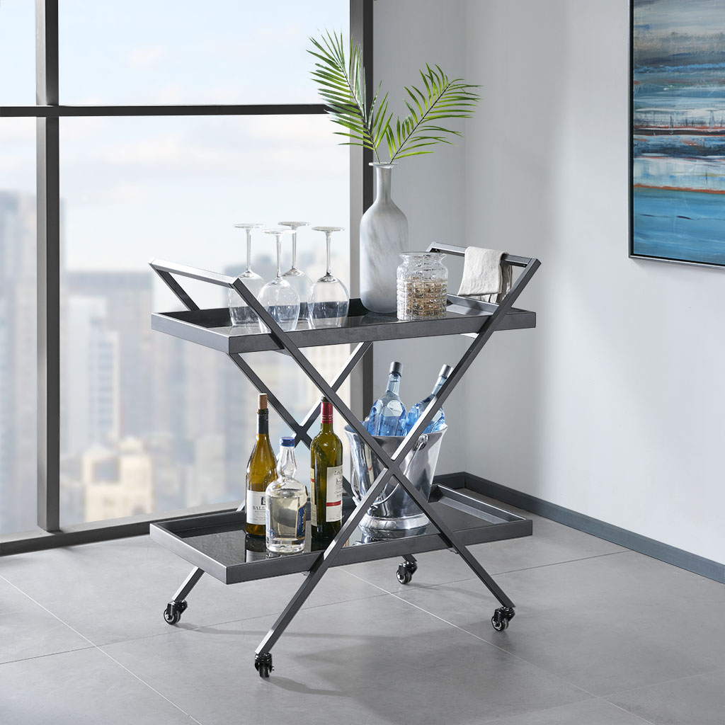 

Madison Park - Mariana Bar Cart - Black - See below