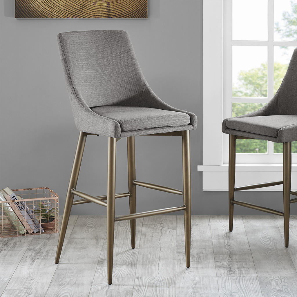 

Madison Park - Layla Bar Stool - Grey - See below