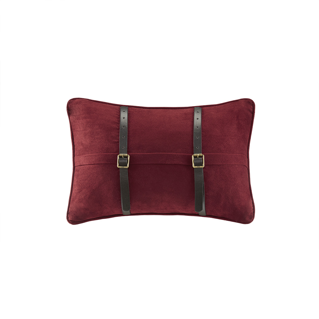 

Woolrich - Ryland Microsuede Oblong Pillow Red - Red - 12x18