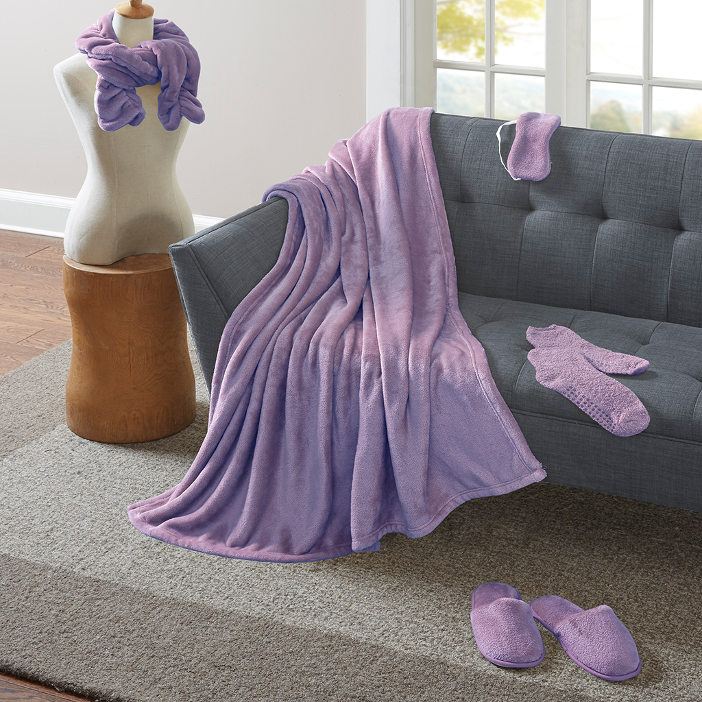 

Premier Comfort - Velour 5 Piece Gift Set - Lilac - L/XL