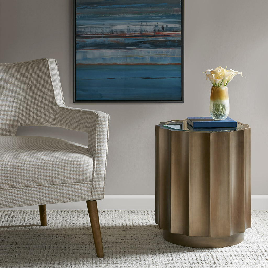 

Madison Park - Madison Park Valentina Accent Table - Bronze - See below