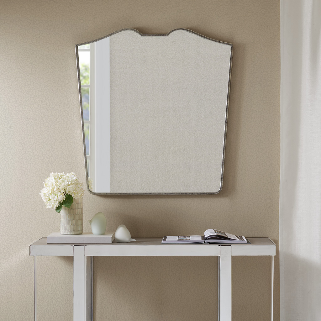 

Madison Park - Avery Decor Mirror - Antique Silver - See below