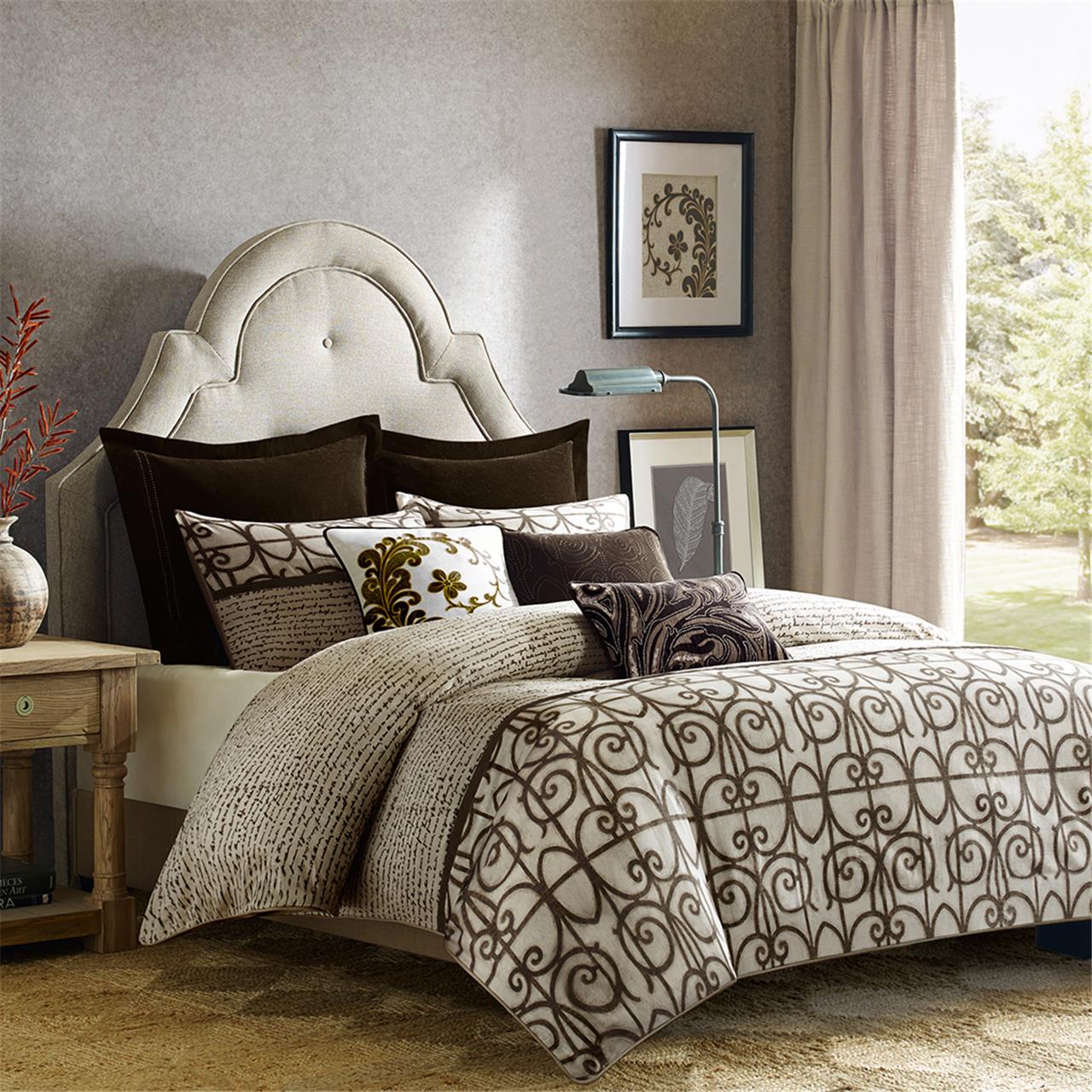 

Art In Motion - Loire Comforter Mini Set - Brown - King