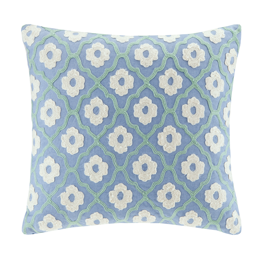 

Echo Design - Kamala Square Pillow - Blue - 18x18